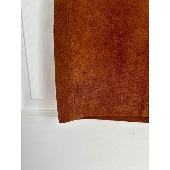 Vintage Tan Suede Mini Skirt Size Small | Western Style | 70's Style - Picture 2 of 7